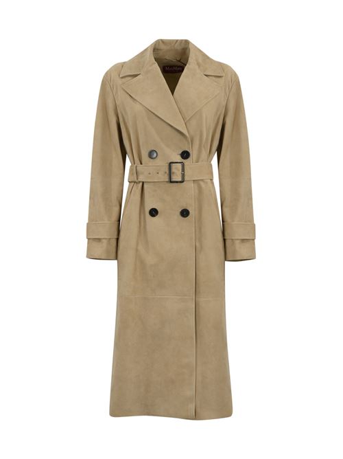 Trench Farnese in pelle scamosciata MAX MARA STUDIO | 2516471011600001